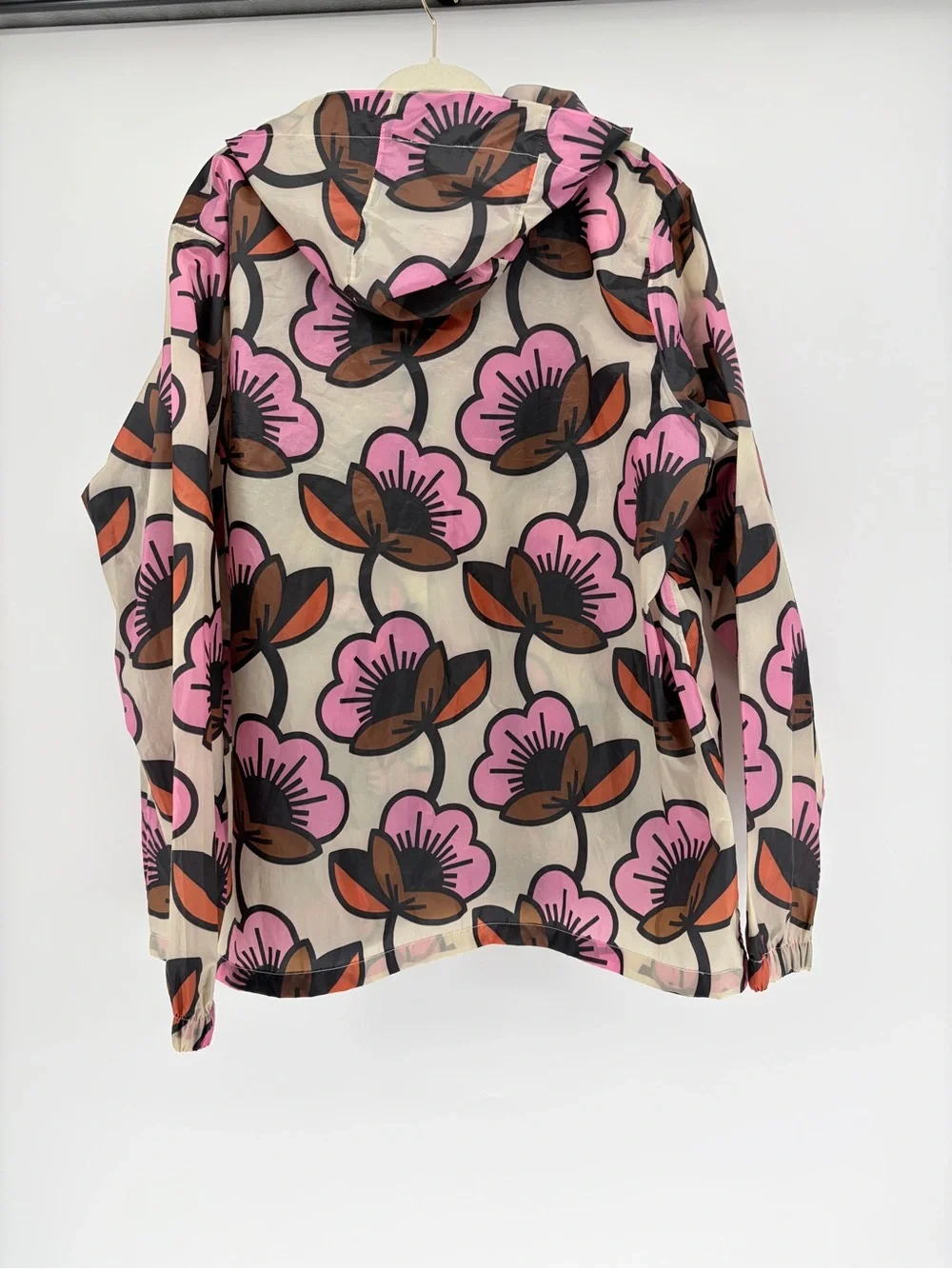 Orla Kiely lightweight hooded